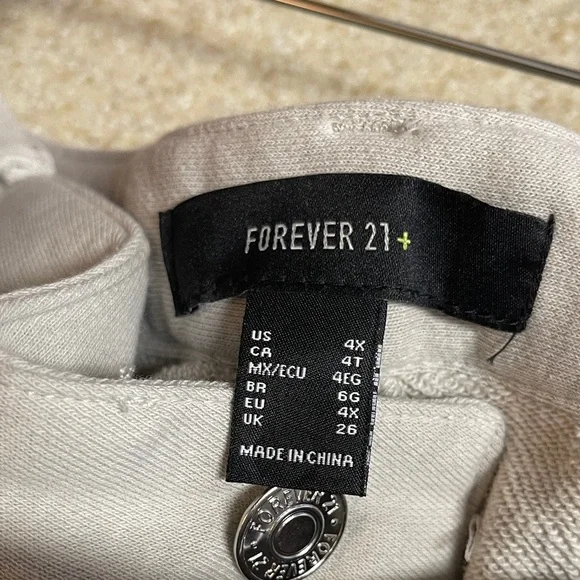 Forever 21 Cream Wide Leg Pants - Picture 2 of 7